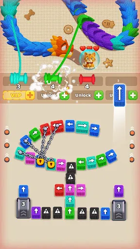 Wool Crush 퍼즐 게임 게임플레이 스크린샷 4